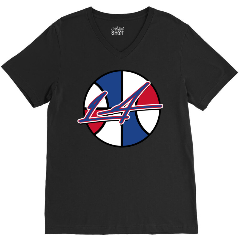 La Basketball Signature1 V-Neck Tee by ancapdowask | Artistshot