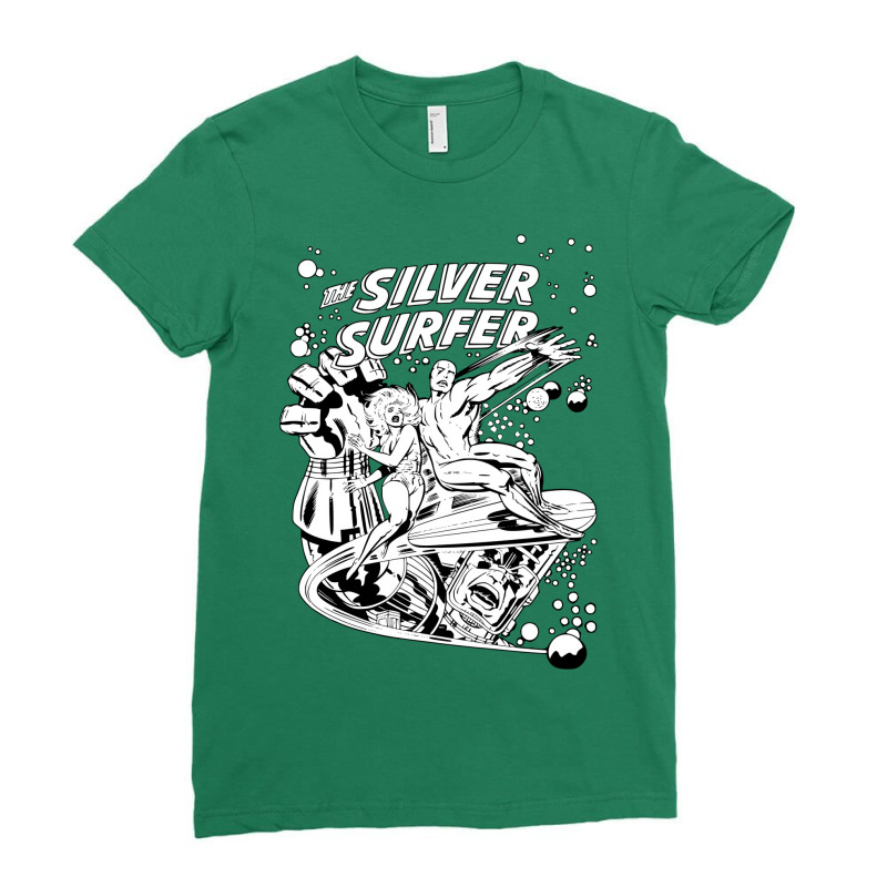 Silver Surfer 4 Ladies Fitted T-shirt | Artistshot