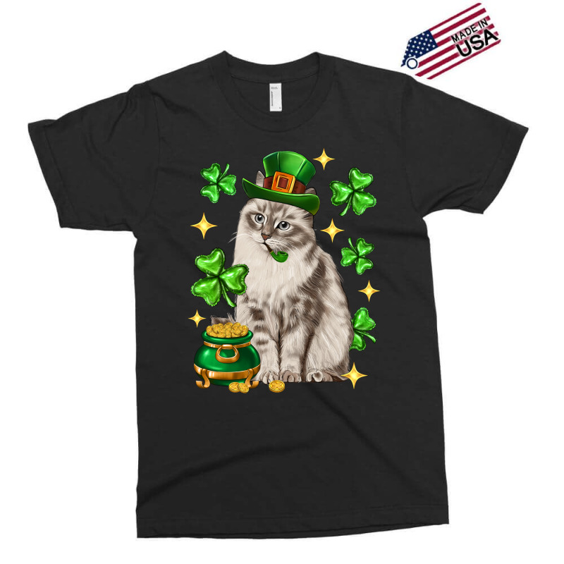 St. Patrick's Day Siberian Cat Exclusive T-shirt by enoddigitalart@gmail.com | Artistshot