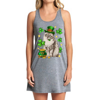 St. Patrick's Day Siberian Cat Tank Dress | Artistshot