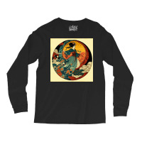 Woman Dancing In Ocean Long Sleeve Shirts | Artistshot