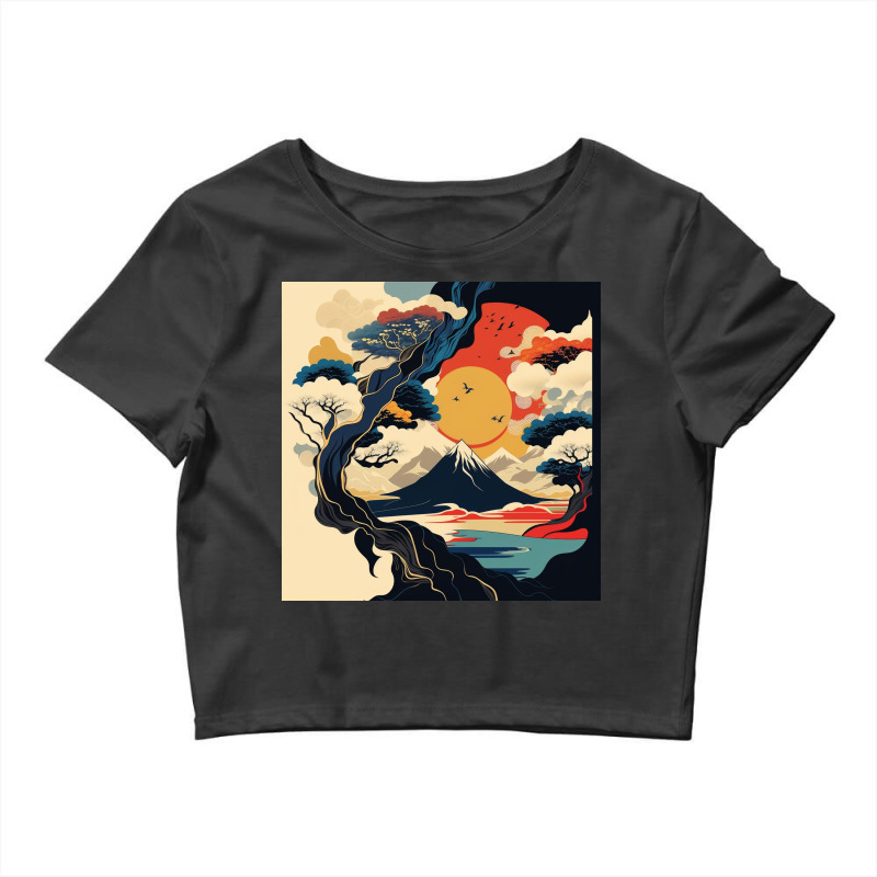 Bird In Flight Crop Top by Creative Corner | Artistshot