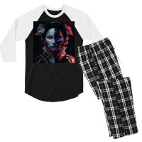 Two Faced Girl Men's 3/4 Sleeve Pajama Set | Artistshot