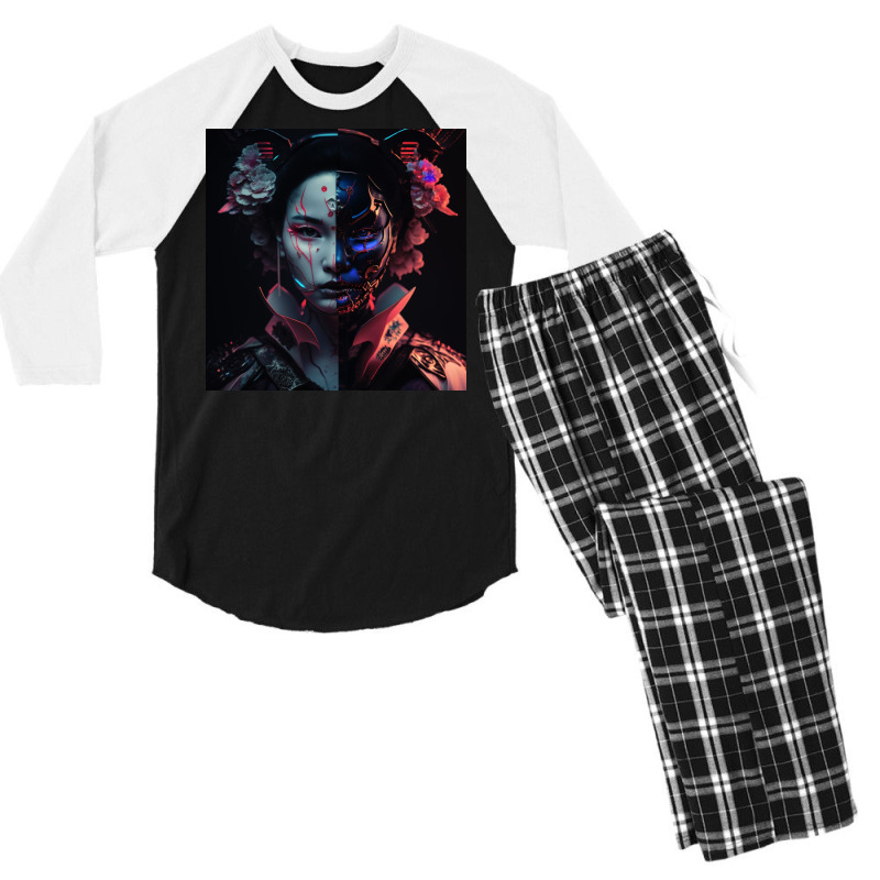 Two Faced Girl Men's 3/4 Sleeve Pajama Set by Kailooma | Artistshot