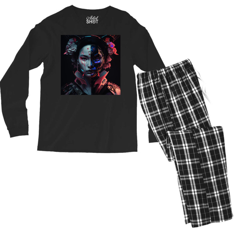 Two Faced Girl Men's Long Sleeve Pajama Set by Kailooma | Artistshot