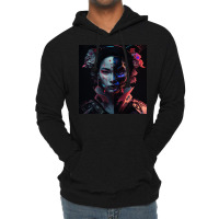 Two Faced Girl Lightweight Hoodie | Artistshot