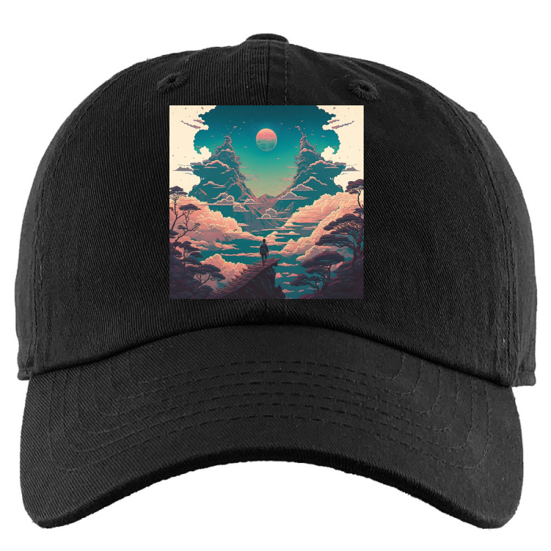 Lonely Boy Walked On The Moon Kids Cap by Kailooma | Artistshot