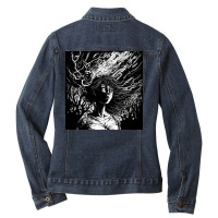 Girl Mind Photograph Ladies Denim Jacket | Artistshot