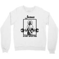 Jesus Is My Spotter Crewneck Sweatshirt | Artistshot