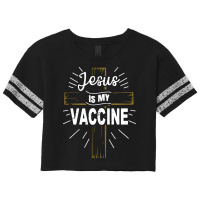 Jesus Is My Vaccine Scorecard Crop Tee | Artistshot