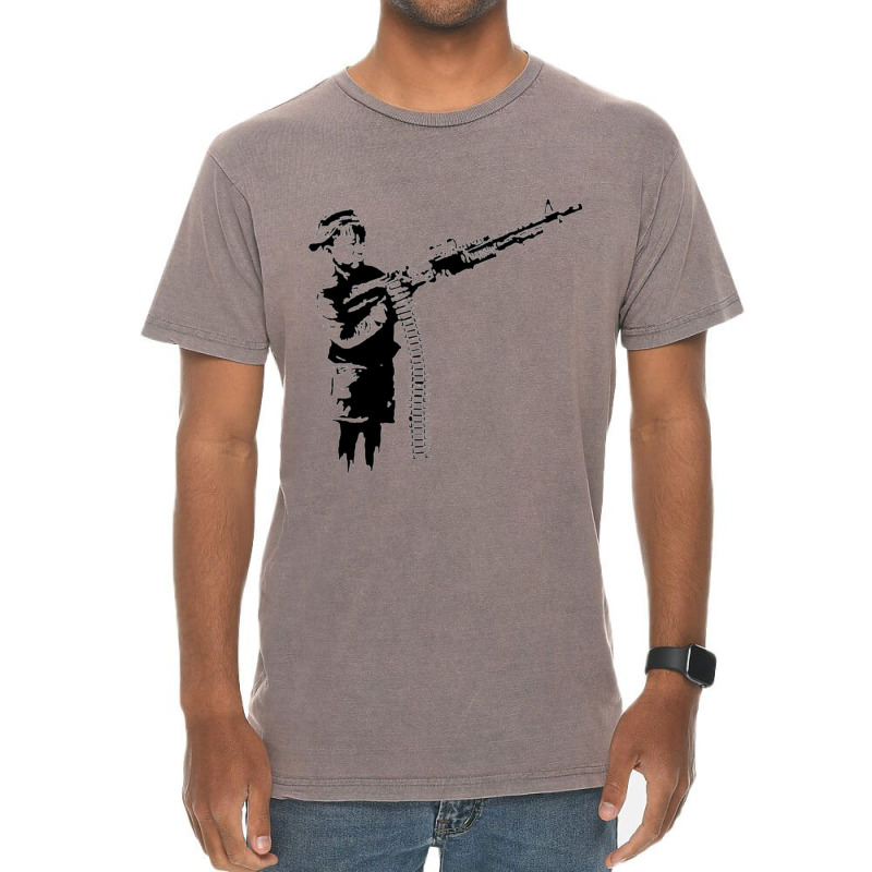 Banksy Child Soldier Vintage T-shirt | Artistshot