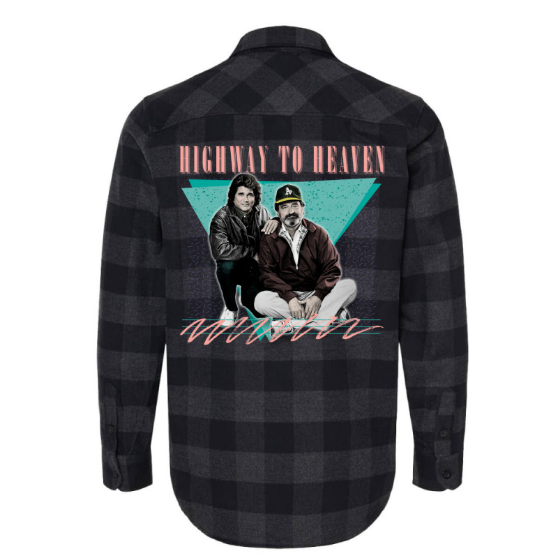 Highway To Heaven  Retro 80s Fan Design Flannel Shirt | Artistshot