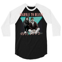 Highway To Heaven  Retro 80s Fan Design 3/4 Sleeve Shirt | Artistshot