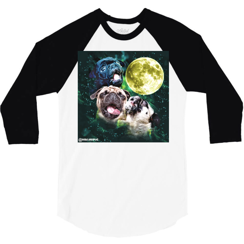 Howl At The Moon Pug Truck Stop Tee 3/4 Sleeve Shirt | Artistshot