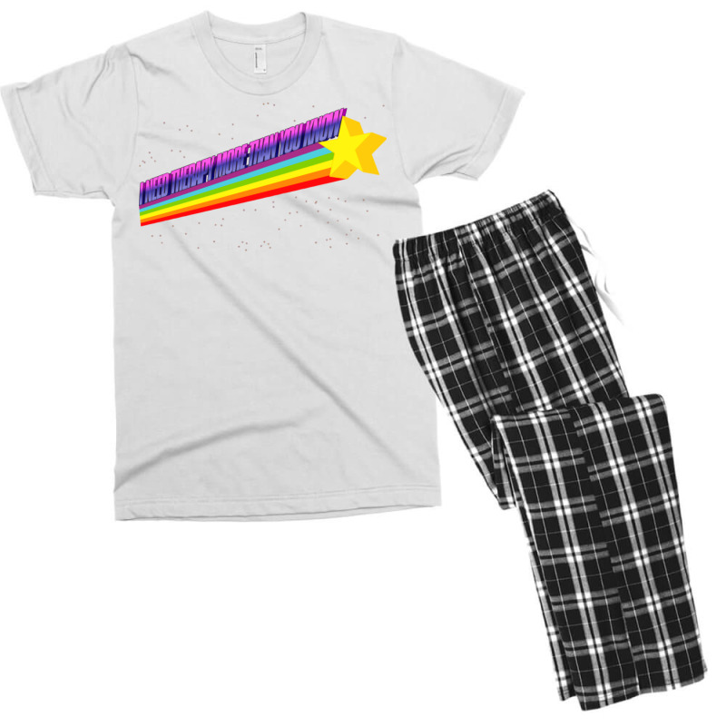 I Need Therapy More Than You Know Men's T-shirt Pajama Set by neoterelayh | Artistshot