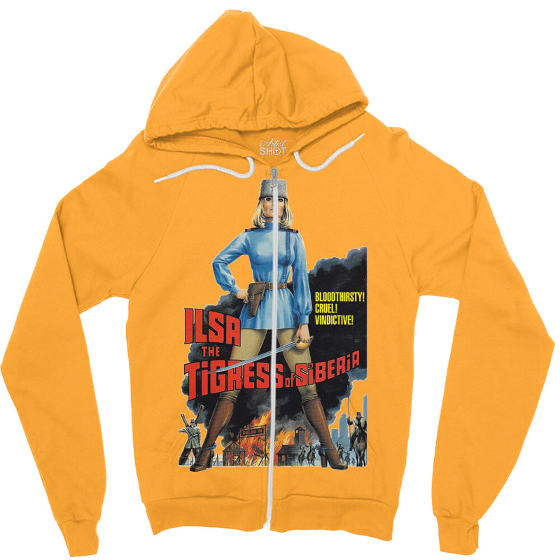 Ilsa The Tigress Of Siberia ))(( 70s Cult Classic Zipper Hoodie by neoterelayh | Artistshot