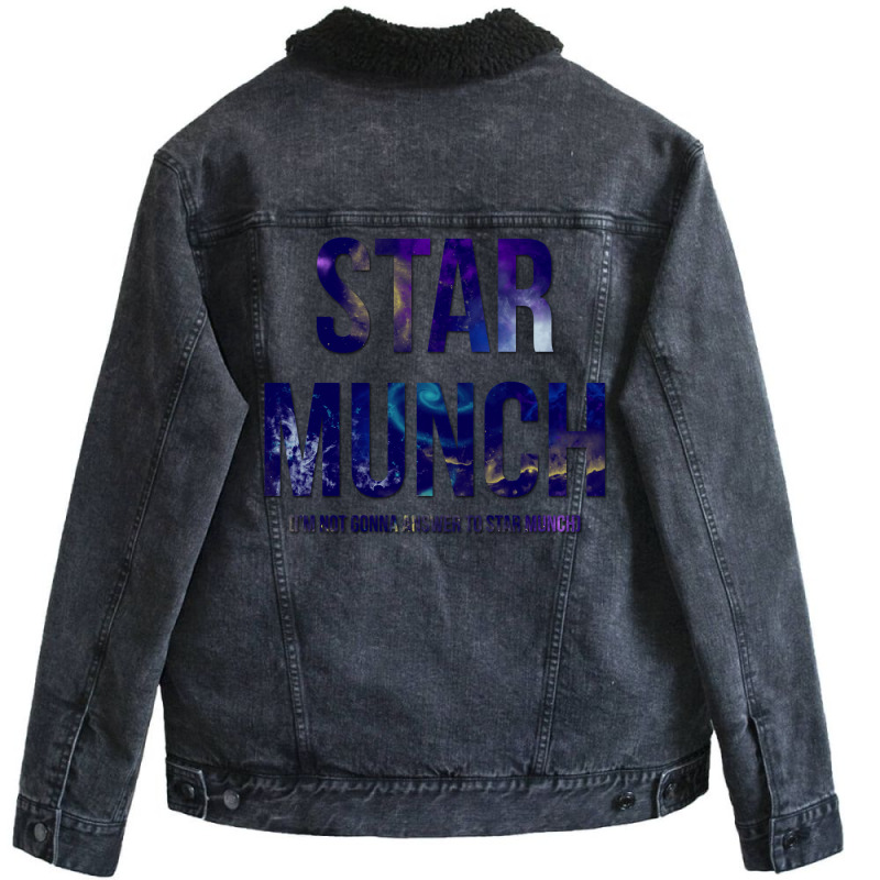 Space Star Munch Lord Unisex Sherpa-lined Denim Jacket | Artistshot