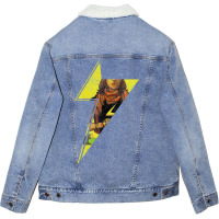 Ms Kamala Bolt Fitted Unisex Sherpa-lined Denim Jacket | Artistshot