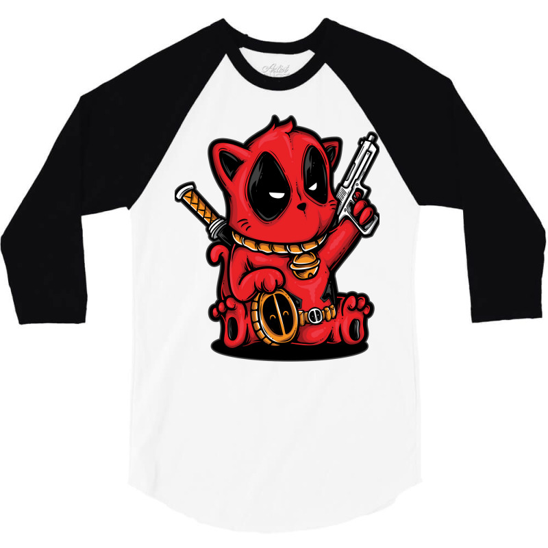 Kittypool Catpool 3/4 Sleeve Shirt by fattytanyahy | Artistshot