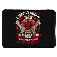 Gun Control I Never Shoot Rectangle Patch | Artistshot