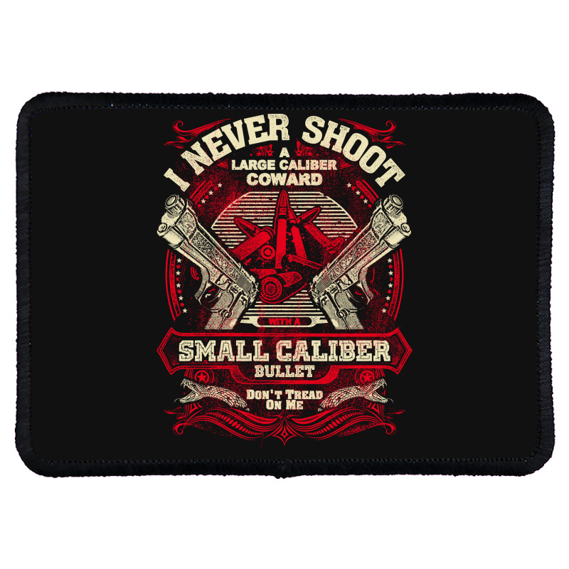 Gun Control I Never Shoot Rectangle Patch | Artistshot