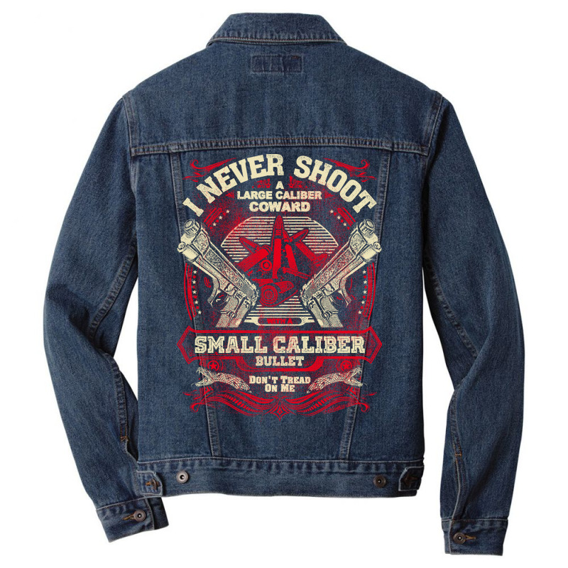 Gun Control I Never Shoot Men Denim Jacket | Artistshot