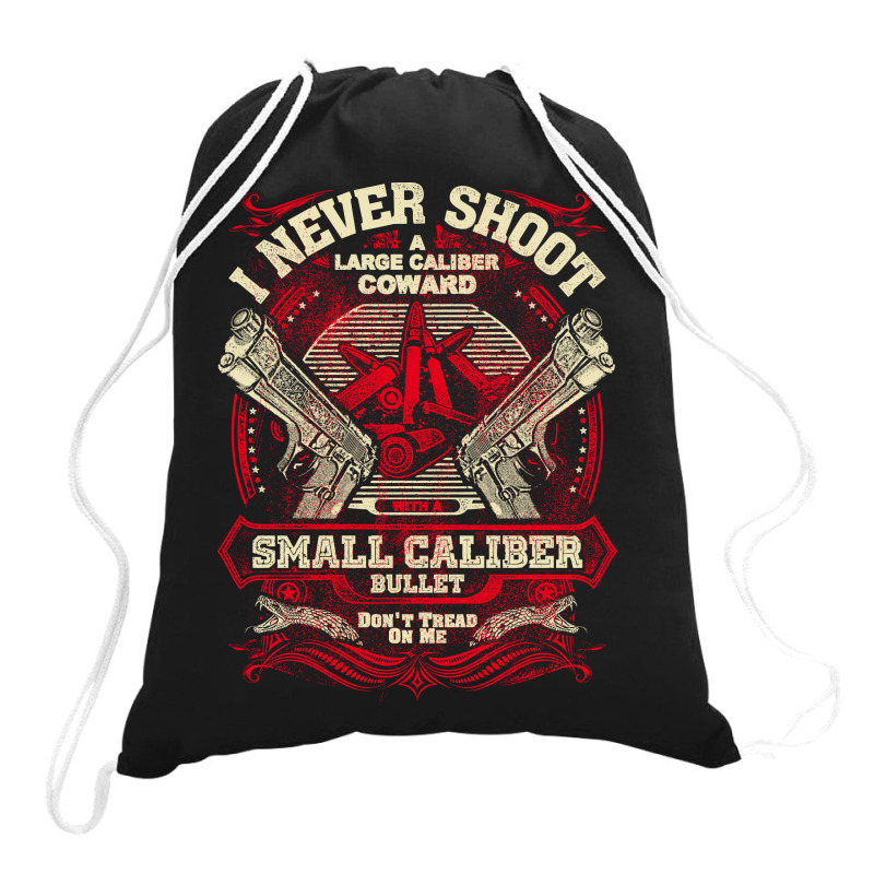 Gun Control I Never Shoot Drawstring Bags | Artistshot