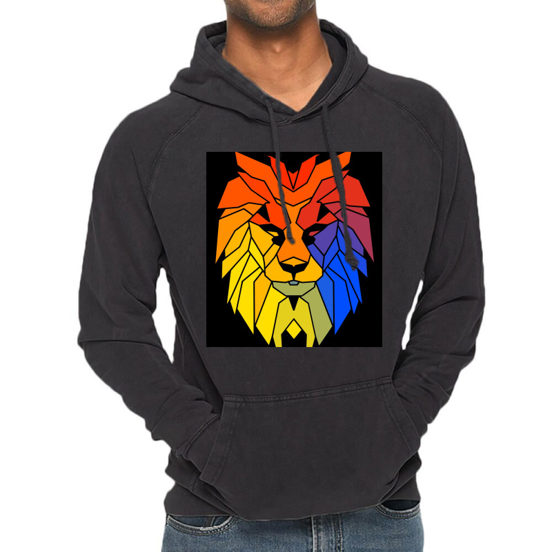 Zoomlion Lion Face Sleeveless Top Vintage Hoodie | Artistshot