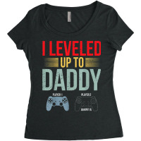 1st Time Dad Est 2022 New First Fathers Gaming Dad Women's Triblend Scoop T-shirt | Artistshot