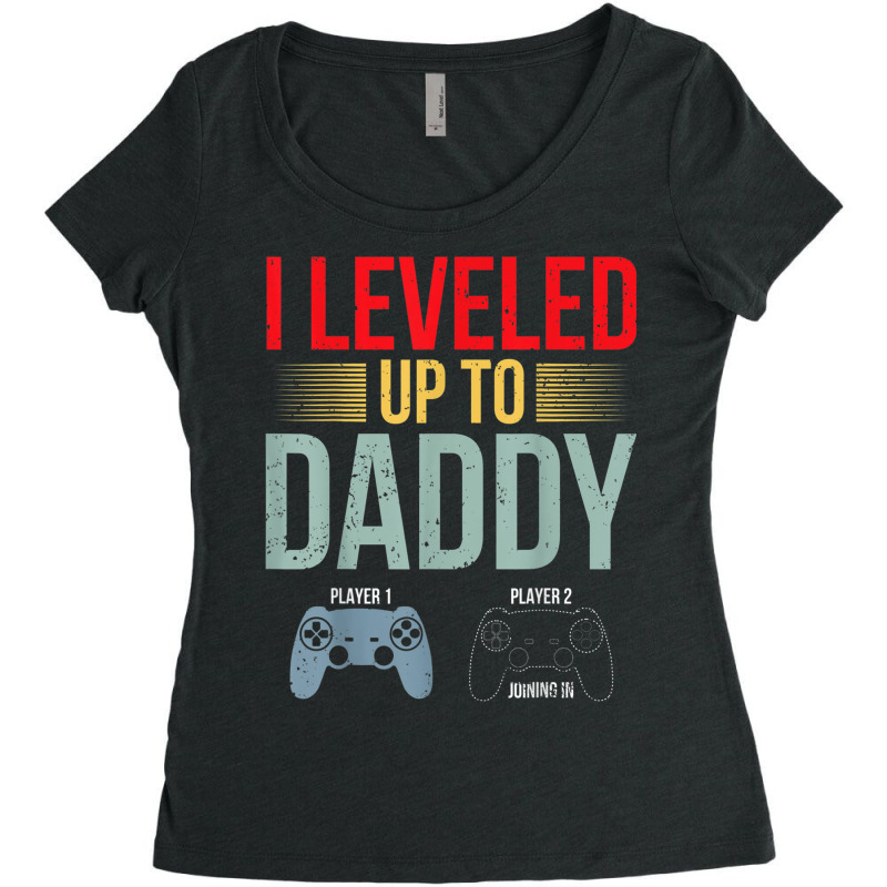 1st Time Dad Est 2022 New First Fathers Gaming Dad Women's Triblend Scoop T-shirt by Alexis_Mosley | Artistshot