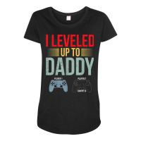 1st Time Dad Est 2022 New First Fathers Gaming Dad Maternity Scoop Neck T-shirt | Artistshot