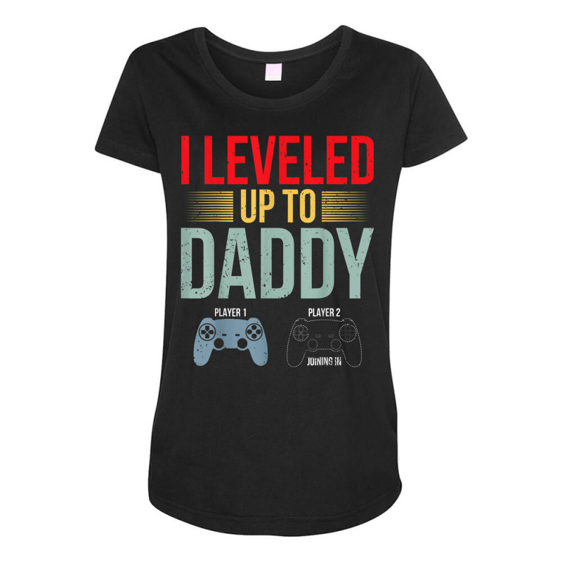 1st Time Dad Est 2022 New First Fathers Gaming Dad Maternity Scoop Neck T-shirt by Alexis_Mosley | Artistshot