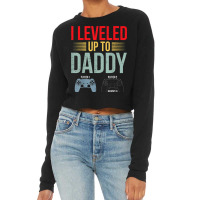 1st Time Dad Est 2022 New First Fathers Gaming Dad Cropped Sweater | Artistshot