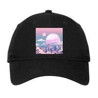 Kawaii Cityscape Adjustable Cap | Artistshot