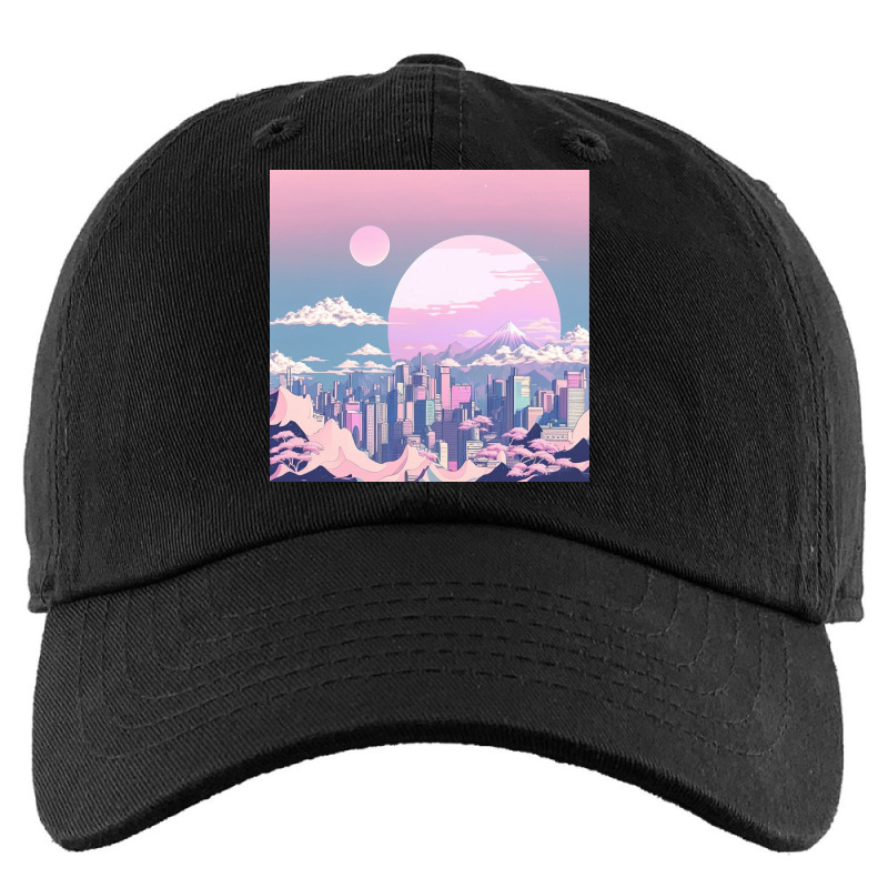 Kawaii Cityscape Kids Cap by Creative Corner | Artistshot