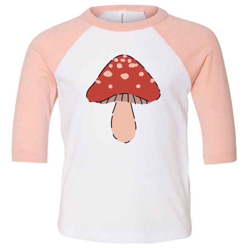 Cute Mushroom Design Toddler 3/4 Sleeve Tee by dariia91 | Artistshot