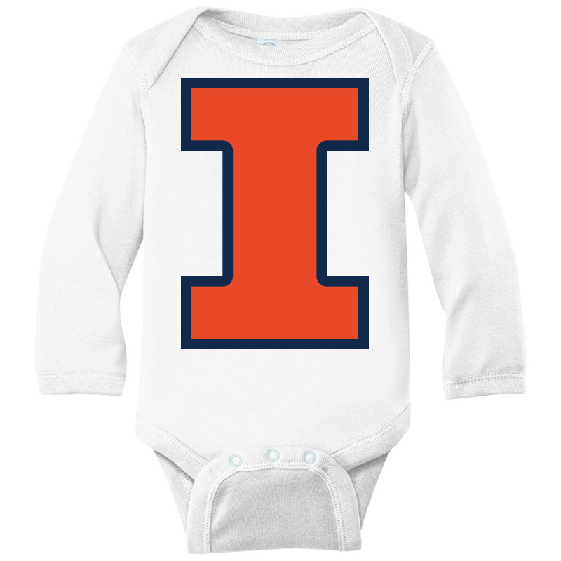 Illinois Fighting Illini, Merch Long Sleeve Baby Bodysuit by asherparker987 | Artistshot