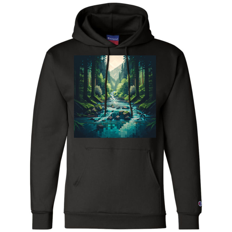 Image Of A River Champion Hoodie by TheDol | Artistshot