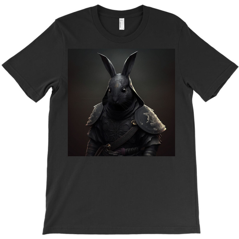 Black Rabbit Looks At Camera T-Shirt by Creative Corner | Artistshot