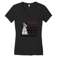 Dalmatian, Black White Spots, Dogs Women's V-neck T-shirt | Artistshot