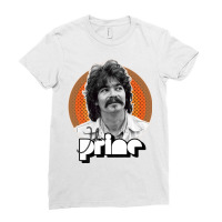 John Prine Retro Distressed Tribute Design Ladies Fitted T-shirt | Artistshot