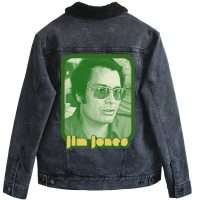 Jim Jones  Retro Style Cult Leader Design Unisex Sherpa-lined Denim Jacket | Artistshot