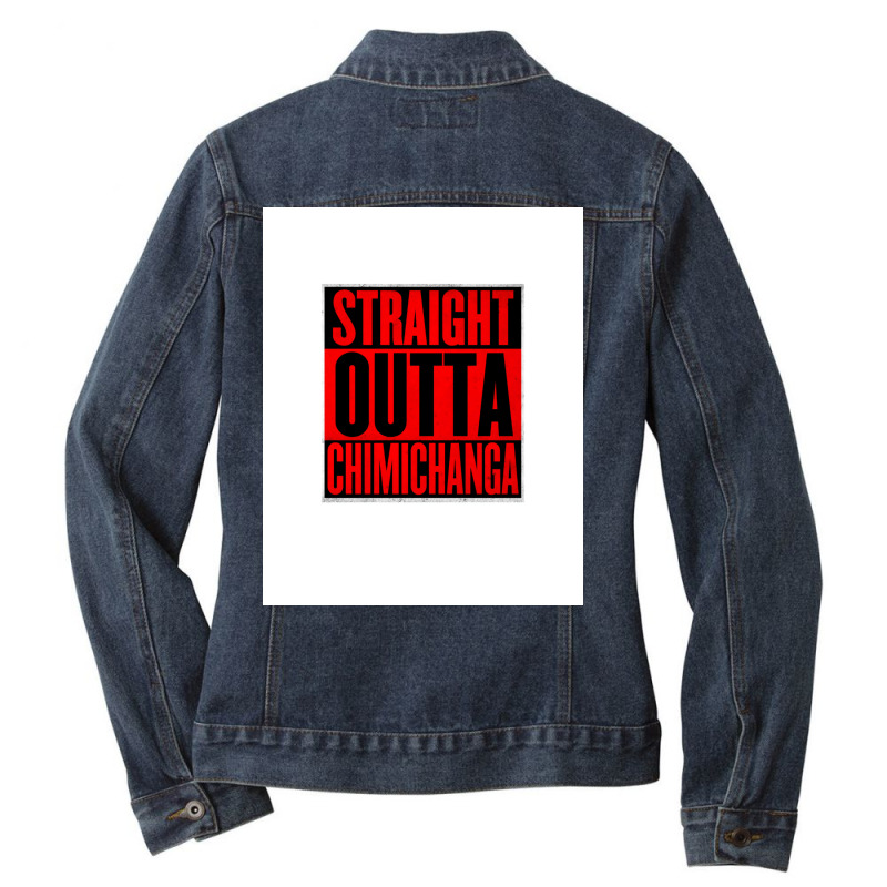 Rep The Hood And Gimme Your Milk Money!!! Ladies Denim Jacket by oduraamoedasa | Artistshot