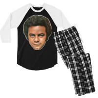 Johnny Mathis    70s Retro Fan Art Men's 3/4 Sleeve Pajama Set | Artistshot