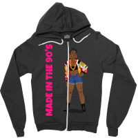 Made In The 90s  Salt N Pepa Design Zipper Hoodie | Artistshot