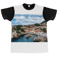 Croatia City Walls Graphic T-shirt | Artistshot