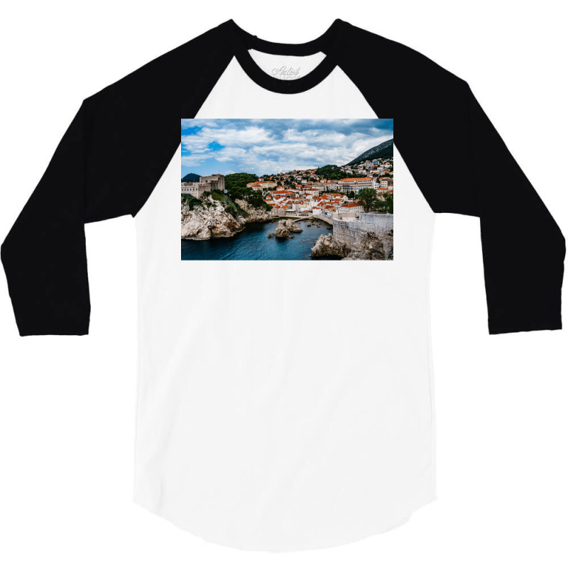 Croatia City Walls 3/4 Sleeve Shirt | Artistshot