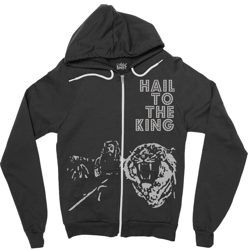 Ezekiel   Hail To The King Zipper Hoodie by somnikntshq | Artistshot