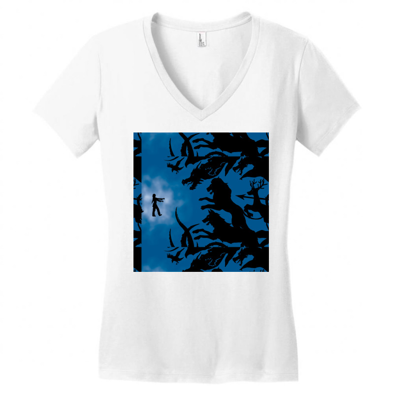 Final Battle Women's V-Neck T-Shirt by prdhanubeyl | Artistshot