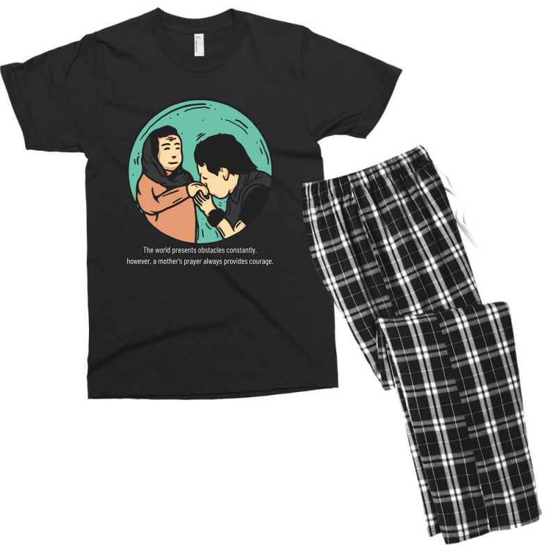 Mother's Prayer For Her Son Men's T-shirt Pajama Set | Artistshot